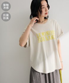 Green Parks 裾ラウンド機能ロゴTシャツ