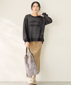 ANY L 【2SET】シアーロゴニット×タンクトップセット