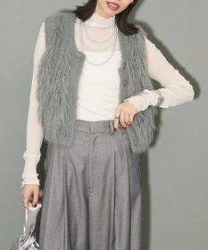 Green Parks フェザーニットベスト