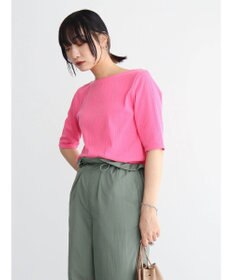 Green Parks 前後２ｗａｙリブ５分袖プルオーバー