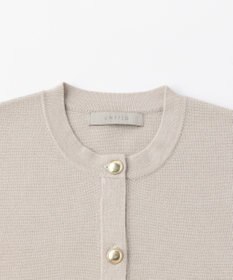 UNFILO 【洗える】金ボタン ニットジャケット