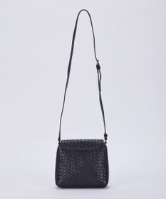 Tiaclasse 【2点セット】編み込み風ショルダーバッグ＋ショルダーポーチ付き