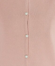 Tiaclasse L 【洗える】ミラノリブ編みが大人上品なリボンニットカーディガン