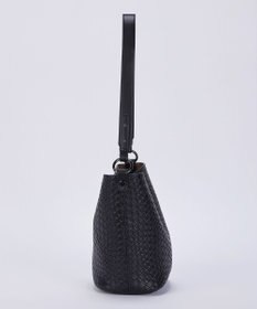 Tiaclasse 【2点セット】編み込み風ショルダーバッグ＋ショルダーポーチ付き