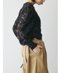 Green Parks AnriettMusee 花柄オパールシャーリングブラウス