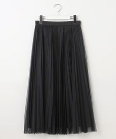 J.PRESS LADIES L 【WEB限定カラーあり・洗える】ハイゲージチュール プリーツ スカート