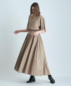 COTTON TWILL | ダブルラッププリーツスカート / ATON | ファッション