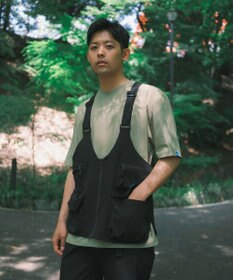 SHARE PARK MENS 【UVカット・吸水速乾・ストレッチ・軽量 】バンダナバックプリントＴシャツ