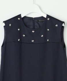 23区 【APPLAUDIR】ノーブルサテン ビジューデザインドレス