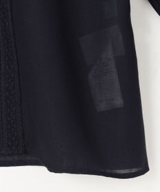 組曲 L 【洗える】シフォンツイルレース ブラウス