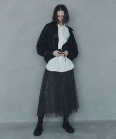 YECCA VECCA プリントチュールスカート