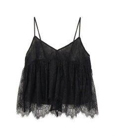 earth music&ecology フリンジレースバックリボンキャミ