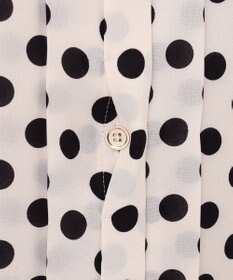 GRACE CONTINENTAL ドットプリントボウタイブラウス