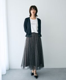 YECCA VECCA プリントチュールスカート