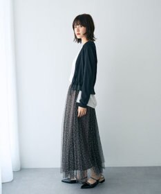 YECCA VECCA プリントチュールスカート