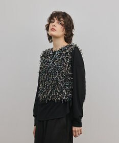 GRACE CONTINENTAL フリンジチュールベスト