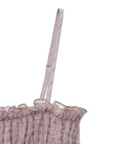 earth music&ecology スパンコールシャーリングビスチェ