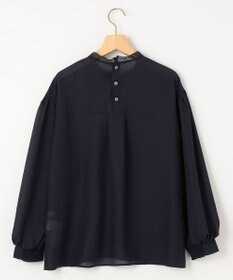 組曲 L 【洗える】シフォンツイルレース ブラウス