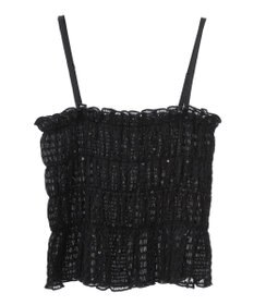 earth music&ecology スパンコールシャーリングビスチェ