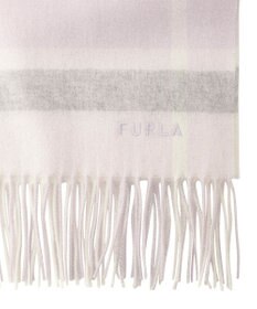 MOONBAT FURLA ウール超大判ブロックチェックラメストール/幅70cm