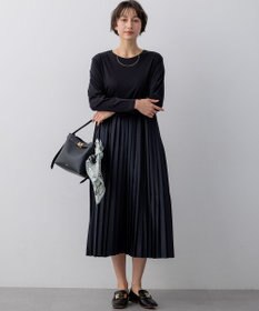 23区 L ニットセットアップ プリーツコンビ ワンピース