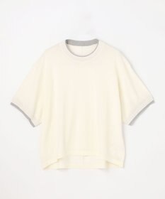 ANY L バイカラーニットT