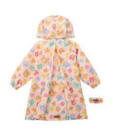 MIKI HOUSE HOT BISCUITS 【80-120cm】カラフルビーンズ 総柄レインコート