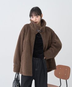 earth music&ecology ボアZIPブルゾン