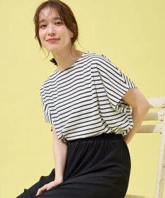 ANY 【洗濯機可/UVケア/接触冷感】フレンチスリーブロゴ・カラーTシャツ