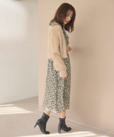 Feroux 【洗える】シャギーショート カーディガン