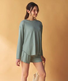 OP／FILA 【Ocean Pacific】シワ加工ラッシュガード付き タンキニデザイン水着4点セット