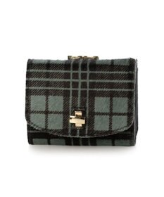 UNBILLION ペルケ perche / ハラコタイプチェック柄3つ折り財布