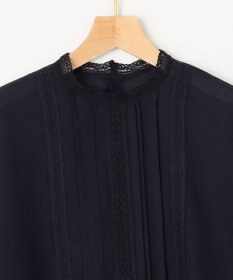 組曲 L 【洗える】シフォンツイルレース ブラウス