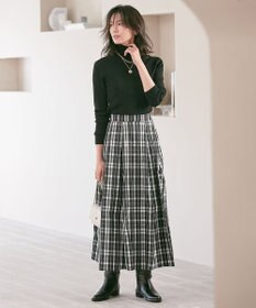 23区 【CLASSY.1月号掲載】ウーステッドウール タートルネック ニット