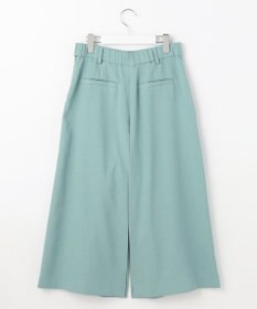 自由区 【セットアップ対応・接触冷感・洗える】リネンライクシンセティックキュロット パンツ