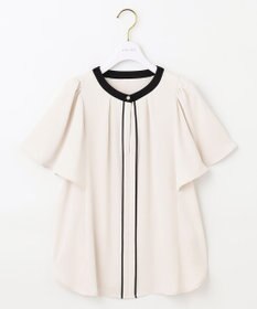 ANY SIS 【2WAY】バイカラーラッフル ブラウス