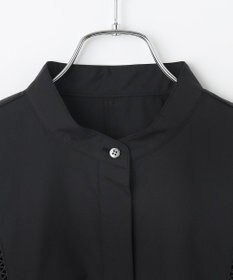 #Newans 【洗える/セットアップ可能】ハシゴレースビブデザインシャツ