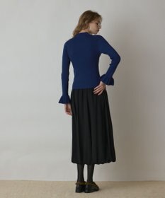 GRACE CONTINENTAL ラメリブニットトップ