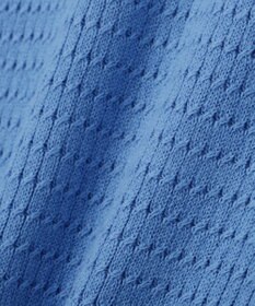 CRAFT STANDARD BOUTIQUE 透かし編み半袖ニットポロシャツ