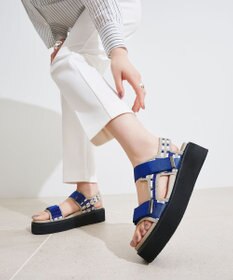 steppi 【洗える】厚底 ストラップサンダル