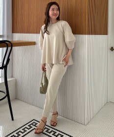 UNFILO 【WEB限定】BEAUTY MOVE センタープレス テーパードパンツ