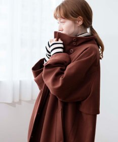 WEGO スタンドカラーロングコート