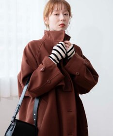 WEGO スタンドカラーロングコート