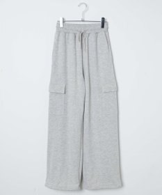 WEGO 【ウエストゴム】スウェットカーゴパンツ