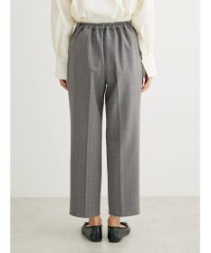 Green Parks きれいシルエットチェックパンツ