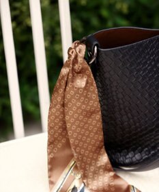 Tiaclasse 【2点セット】編み込み風ショルダーバッグ＋ショルダーポーチ付き