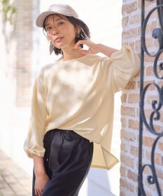 ANY L 【洗濯機可】ジャガード袖ねじりプルオーバー