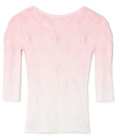 Chacott グラデーションボートネックトップ