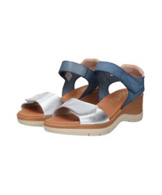 INTER-CHAUSSURES 【Marila】異素材コンビウエッジサンダル