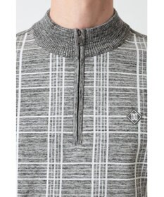 DAKS DAKS GOLF ハーフジップ チェックニット